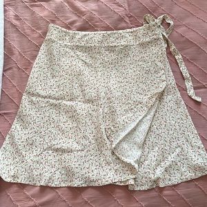 Brandy Melville Floral Wrap Skirt